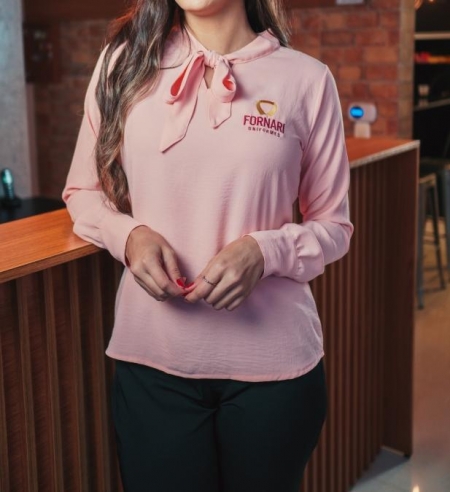 BATA GRAVATA MANGA LONGA 